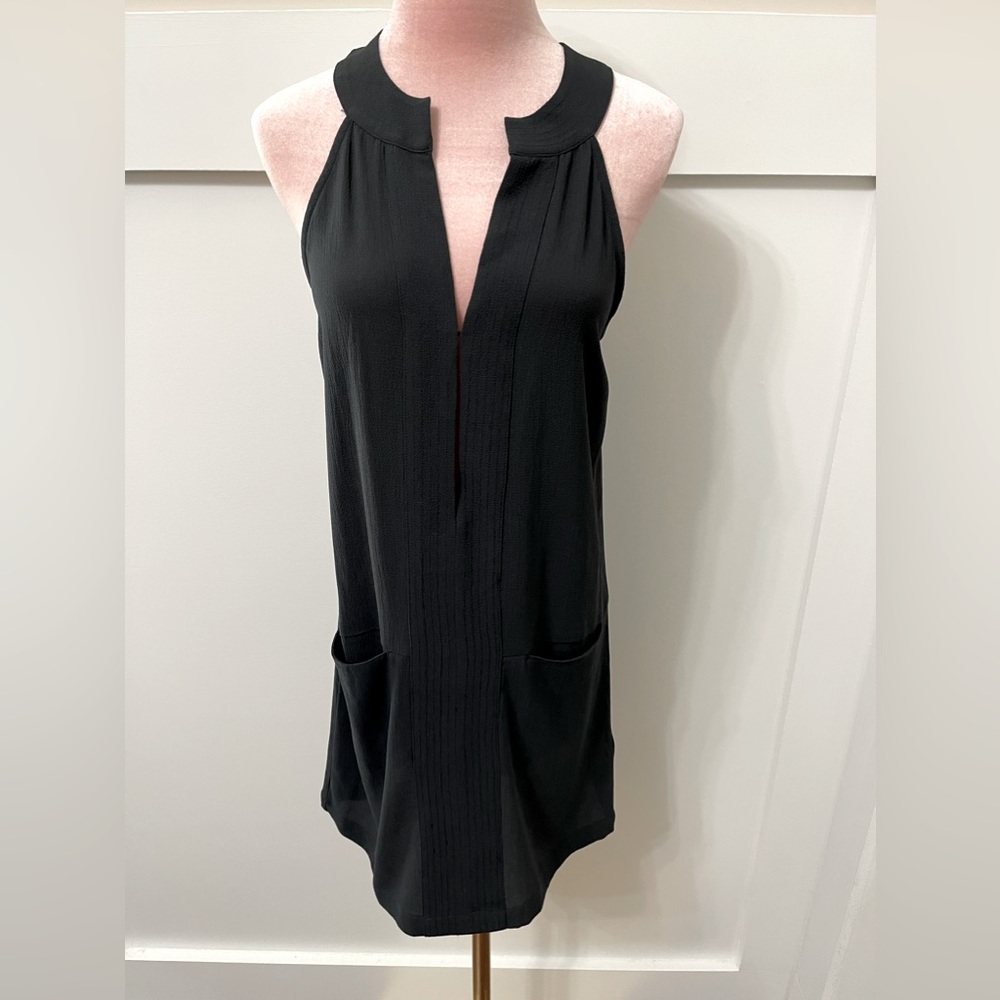 Tavik Lexa Racer-Back Relaxer Fit Flowy Comfy Black Mini Dress Size XS